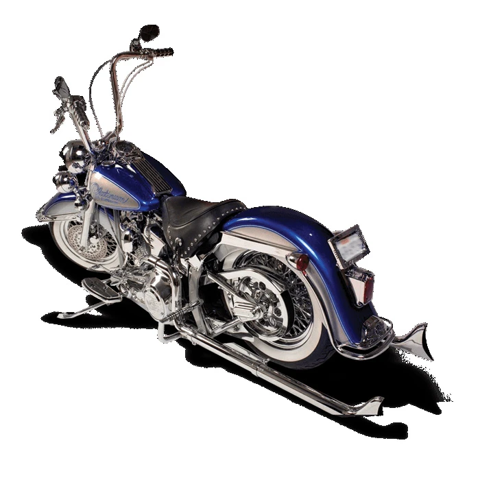 Platinum 8699-EBF Gloss Black Air Ride Bleed Feed Suspension Kit Harley EVO / Softail '86-'99 - Image 5