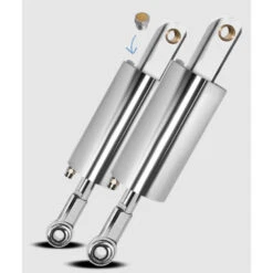 Platinum 8699-SE Polished Air Ride Simple Suspension Kit For Harley EVO / Softail '86-'99