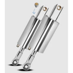 Platinum 8699-SSIC Polished Air Ride Simple Suspension Kit For Indian Chief '99-'02