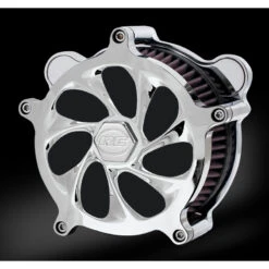 RC Components AC-101C Drifter Chrome Airstrike Air Cleaner For Harley Models