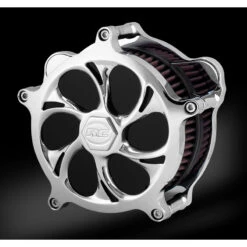 RC Components AC-105C Recoil Chrome Airstrike Air Cleaner For Harley Models