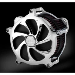RC Components AC-114C Paradox Chrome Airstrike Air Cleaner For Harley Models