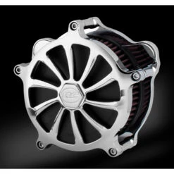 RC Components AC-115C Cypher Chrome Airstrike Air Cleaner For Harley Models