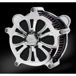 RC Components AC-86C Czar Chrome Airstrike Air Cleaner For Harley Models