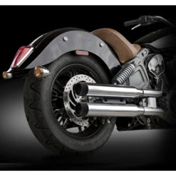 RC Components RCX220-19B 3.0" Blitz Muffler Black Tips For Indian Scout