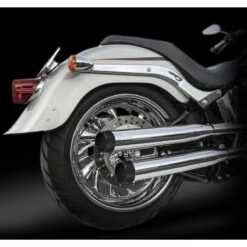 RC Components RCX3-19B 3.0" Blitz Muffler Black Tips For Harley-Davidson Models