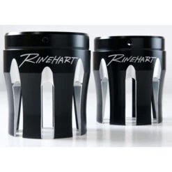 Rinehart Slip-on 4" Exhaust W/ Castle Caps For Indian Touring Models (2014-)