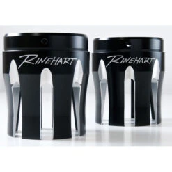 Rinehart Slip-on 4" Exhaust W/ Castle Caps For Indian Chieftain (2014-)