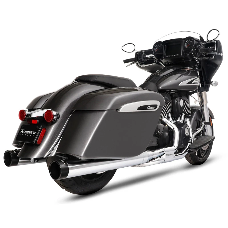 Rinehart 500-0562 4" Slip-on Exhaust For Indian Later Bagger, Touring And Elite (2014-)
