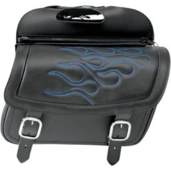 Saddlemen 3501-0772 Highwayman Tattoo Slant Saddlebags, Medium