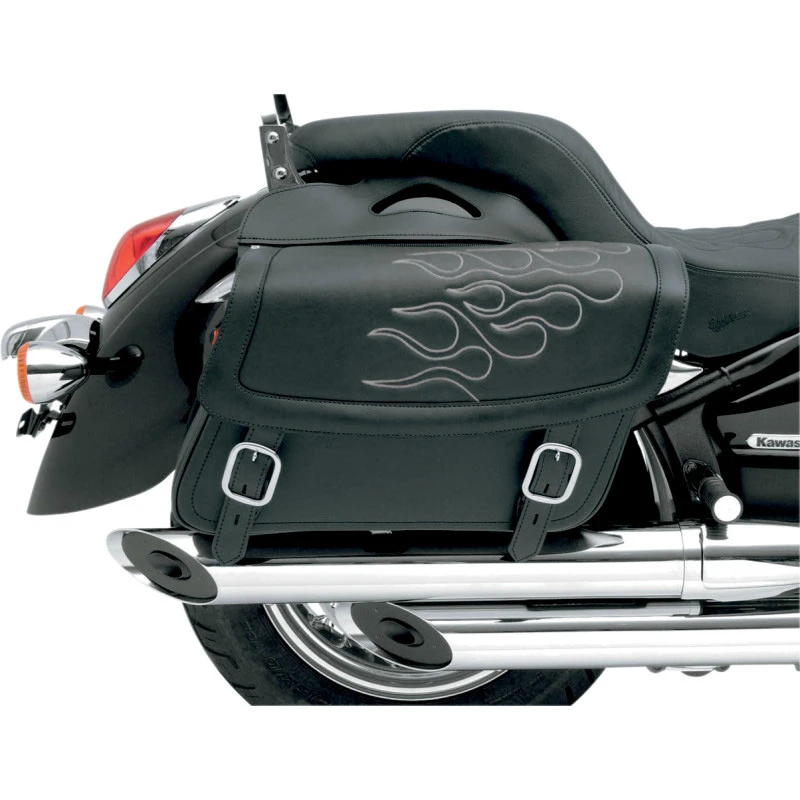 Saddlemen X021-05-0403 Highwayman Tattoo Saddlebag, Silver, Size: Medium