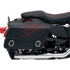 Saddlemen X021-05-0422 Highwayman Tattoo Saddlebag, Red, Size: Jumbo