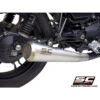 SC-Project MG02-42A70S Conic 70s Style Slip-on Exhaust, Stainless Steel Moto Guzzi V7III