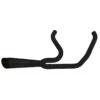 Two Bros 005-5130199-B Shorty Turnout Exhaust, Black For Harley Dyna '06-'17