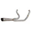 Two Bros 005-5130199 Shorty Turnout Stainless Exhaust For Harley Dyna '06-'17