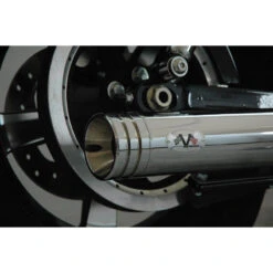 V-Performance AHAR0030002 Twin Exhaust, Double Ring Chrome For Sportster '04-'13