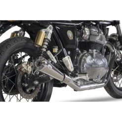 V-Performance AROE0020017 Thunder Twin Exhausts, Max Cone Chrome For Interceptor 650