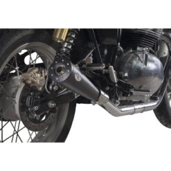 V-Performance AROE0020018 Thunder Twin Exhausts, Max Cone Dark For Interceptor 650