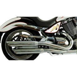 V-Performance AVIC0010001 Euro 3 Twin Exhausts, Slash Cut Chrome For Victory Hammer