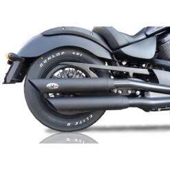 V-Performance AVIC0020008 Euro 3 Twin Exhausts, Slash Cut Dark For Victory Vegas
