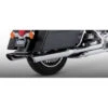 VANCE & HINES Twin Slash Rounds Slip-on Mufflers Exhaust - Touring FLT/FLHT/FLHR/FLHX/FLTR 95-up