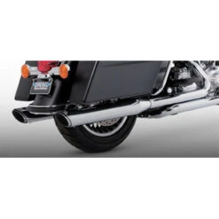 VANCE & HINES Twin Slash Rounds Slip-on Mufflers Exhaust - Touring FLT/FLHT/FLHR/FLHX/FLTR 95-up