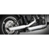 VANCE & HINES Twin Slash Ovals Slip-on Mufflers Exhaust - Softail FLSTC Models 07-up