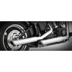 VANCE & HINES Twin Slash Ovals Slip-on Mufflers Exhaust - Softail FLSTC Models 07-up