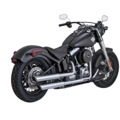 Vance & Hines 16341 3" Twin Slash Slip-ons, Chrome For Harley Softail '07-'17