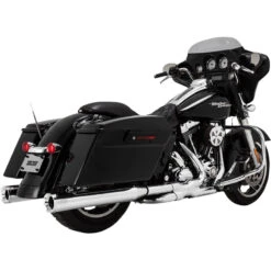 Vance & Hines 16703 Eliminator 4" Slip-on Exhaust, Chrome For Harley-Davidson Touring