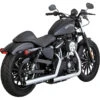 Vance & Hines 16863 Straightshots HS Slip-on Exhaust, Chrome For Harley-Davidson Sportster