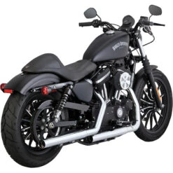 Vance & Hines 16863 Straightshots HS Slip-on Exhaust, Chrome For Harley-Davidson Sportster