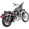 Vance & Hines 17223 Shortshots Staggered Exhaust, Chrome For Harley-Davidson Sportster
