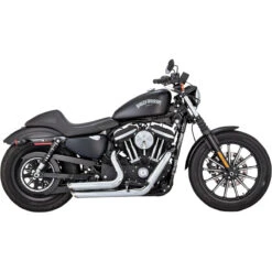 Vance & Hines 17229 Shortshots Staggered Exhaust, Chrome For Harley-Davidson Sportster