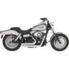 Vance & Hines 17317 Shortshots Staggered Exhausts, Chrome For Harley Dyna '06-'11