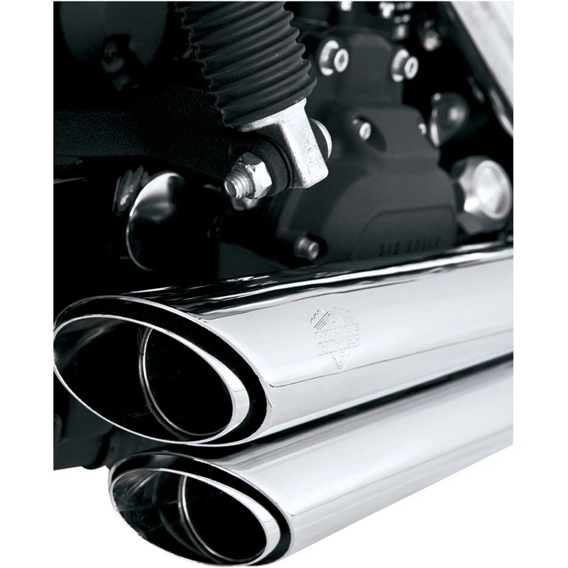 Vance & Hines 17317 Shortshots Staggered Exhausts, Chrome For Harley Dyna '06-'11 - Image 2