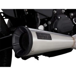 Vance & Hines 27325 2-into-1 Upsweep Exhaust, Brushed For Harley Dyna '91-'17