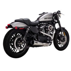 Vance & Hines 27327 2-into-1 Upsweep Exhaust, Brushed For Harley Sportster '04-'22