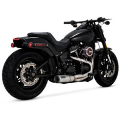 Vance & Hines 27331 2-into-1 Hi-Output Short Exhaust System, Brushed For Harley Softail M8