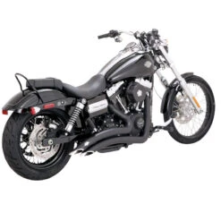 Vance & Hines 43371 Big Radius 2-into-2 Exhausts, Black For Harley Dyna '06-'17