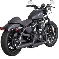 Vance & Hines 46361 3" Twin Slash Slip-ons, Black For Harley Sportster '14-'22