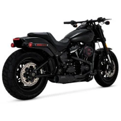 Vance & Hines 47331 2-into-1 Hi-Output Short Exhaust System, Black For Harley Softail M8
