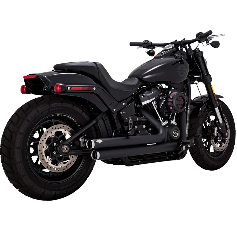 Vance & Hines 47339 Big Shots Staggered Exhaust System For Harley Softail '86-'17