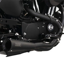 Vance & Hines 47627 2-into-1 Upsweep Exhaust, Black For Harley Sportster '04-'13